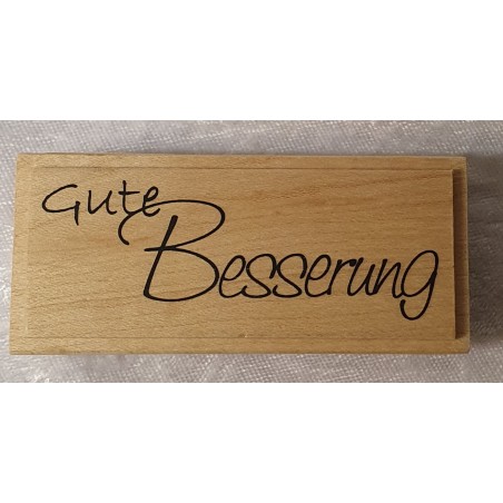 Holz Stempel Gute Besserung