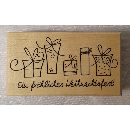 Holz Stempel Ein fröhliches Weihnachtsfest