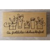 Holz Stempel Ein fröhliches Weihnachtsfest