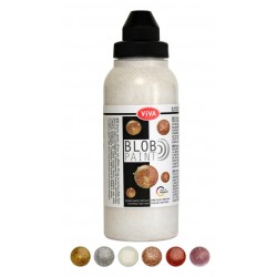 Blob Paint Farbe Silber Glitter