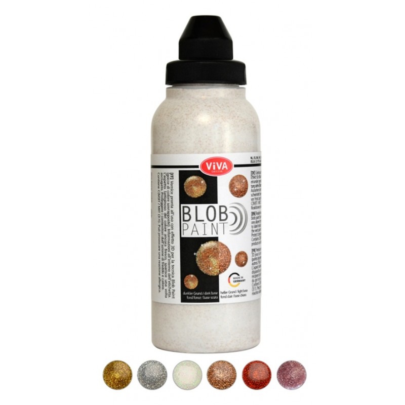 Blob Paint Farbe Silber Glitter