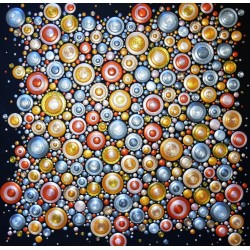 Blob Paint Farbe Silber Glitter
