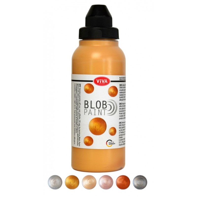 Blob Paint Farbe Rosegold Metallic