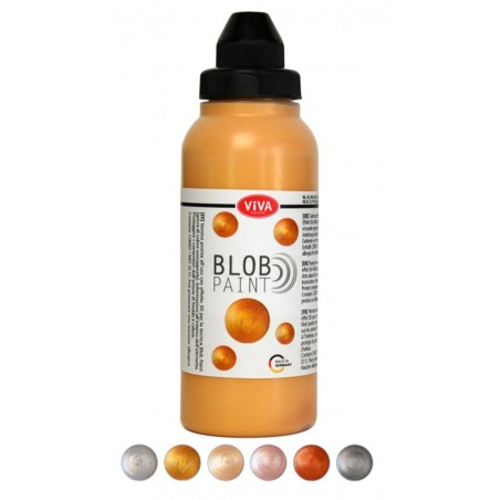 Blob Paint Farbe Rosegold Metallic