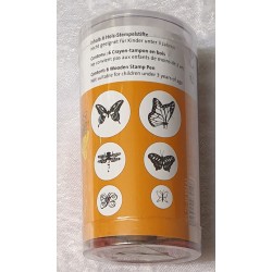 Holz Stempel Schmetterling Set