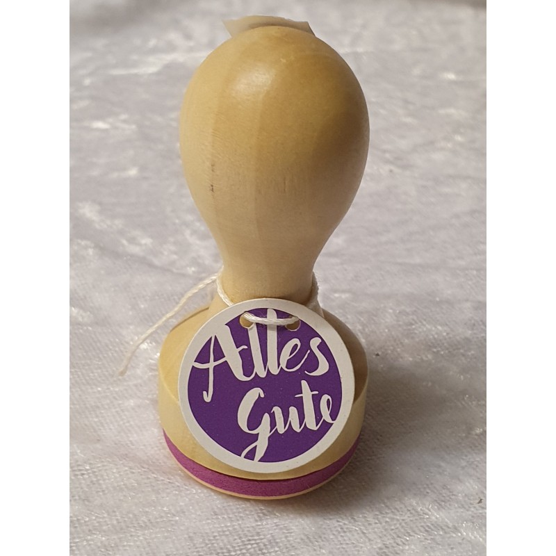 Holz Stempel Alles Gute