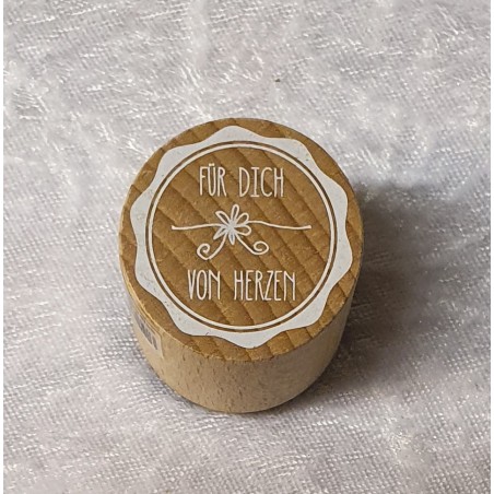 Holz Stempel Für Dich von Herzen