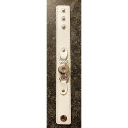 Druckknopf Wechselschmuck Armband weiss