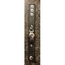 Druckknopf Wechselschmuck Armband schwarz