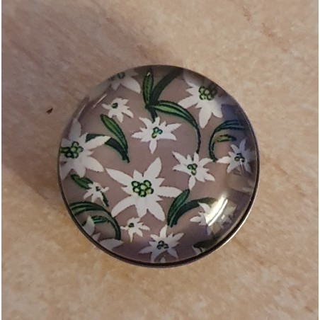 Druckknopf Edelweiss beige