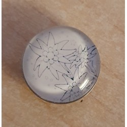 Druckknopf Edelweiss weiss