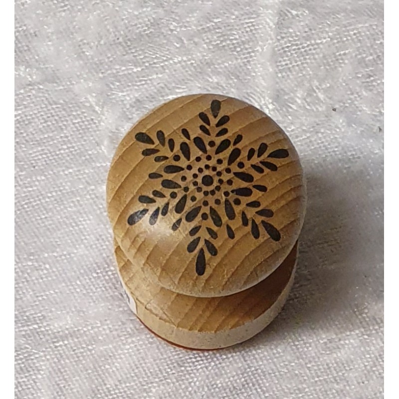 Holz Stempel Schneeflocke