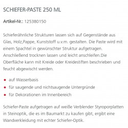 Schiefer Paste