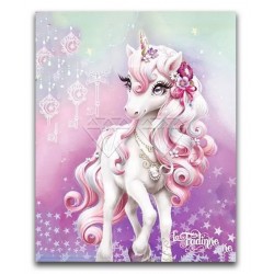 3D Diamant Pixel Bild Einhorn