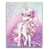 3D Diamant Pixel Bild Einhorn