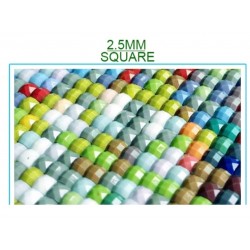 3D Diamant Pixel Bild Einhorn