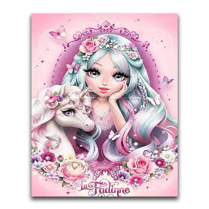 3D Diamant Pixel Bild Einhorn/Girlie