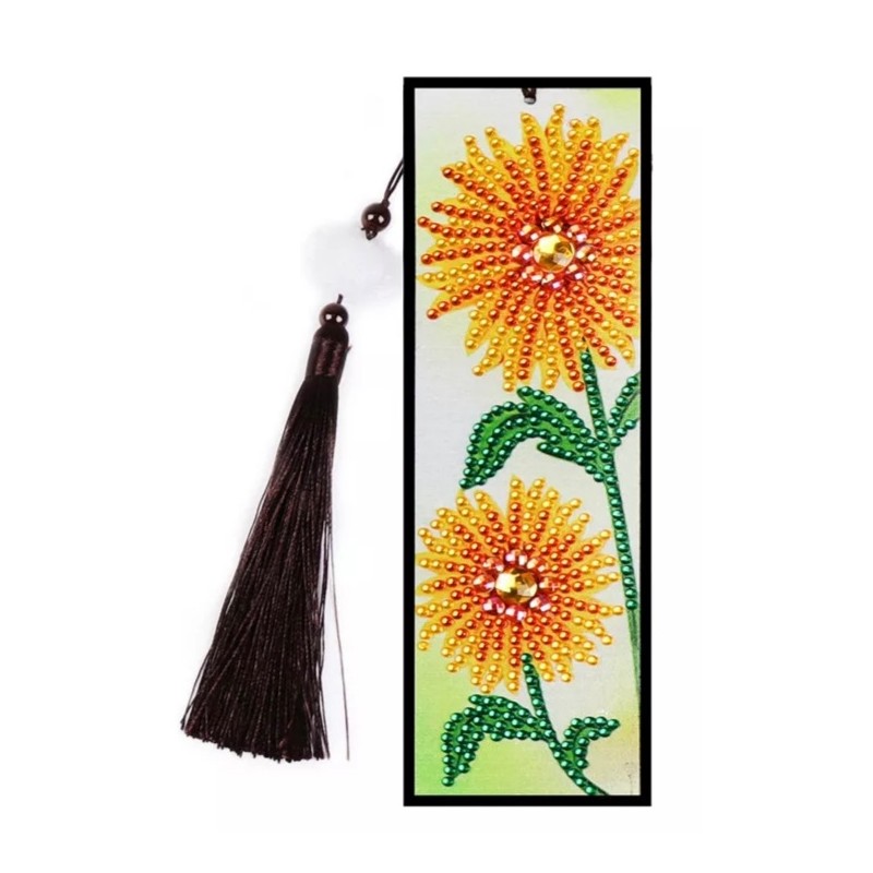 3D Diamant Pixel Lesezeichen Blumen