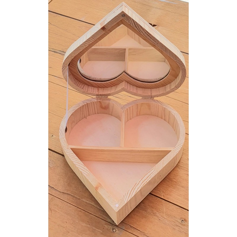 Holz Schatulle Herz