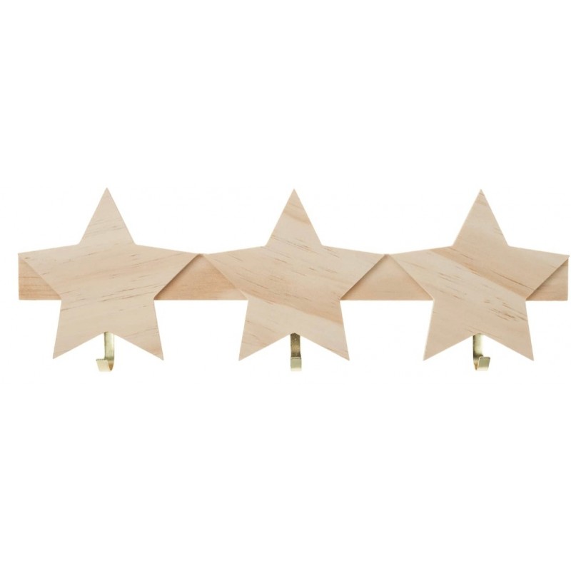 Holz Garderobe Sterne
