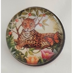 Druckknopf Leopard/Ast
