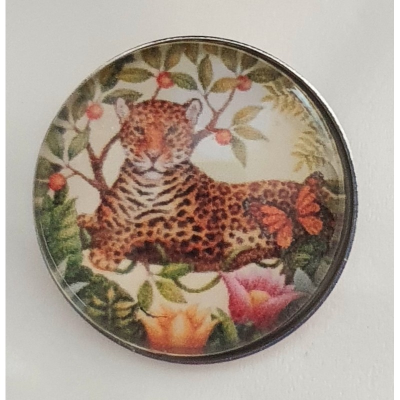Druckknopf Leopard/Ast
