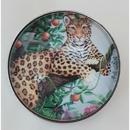 Druckknopf Leopard/Ast