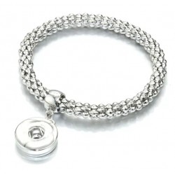 Stretch Armband für Wechselschmuck silberfarbig