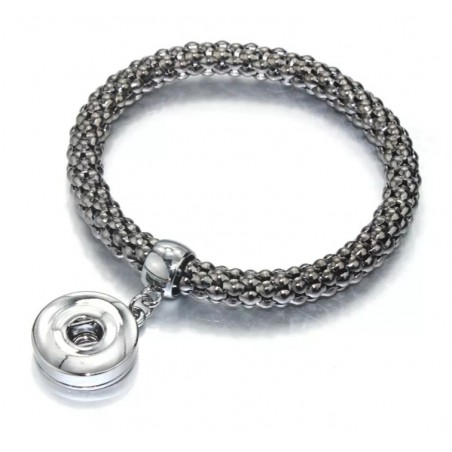 Stretch Armband für Wechselschmuck grau