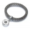 Stretch Armband für Wechselschmuck grau