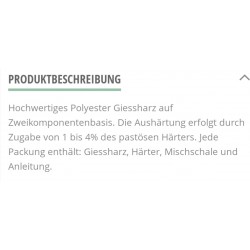 Giessharz mit Härter