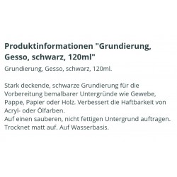 Gesso Grundierung schwarz
