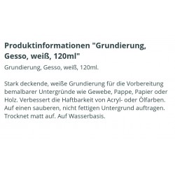 Gesso Grundierung weiss