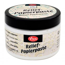 Relief Papierpaste altweiss