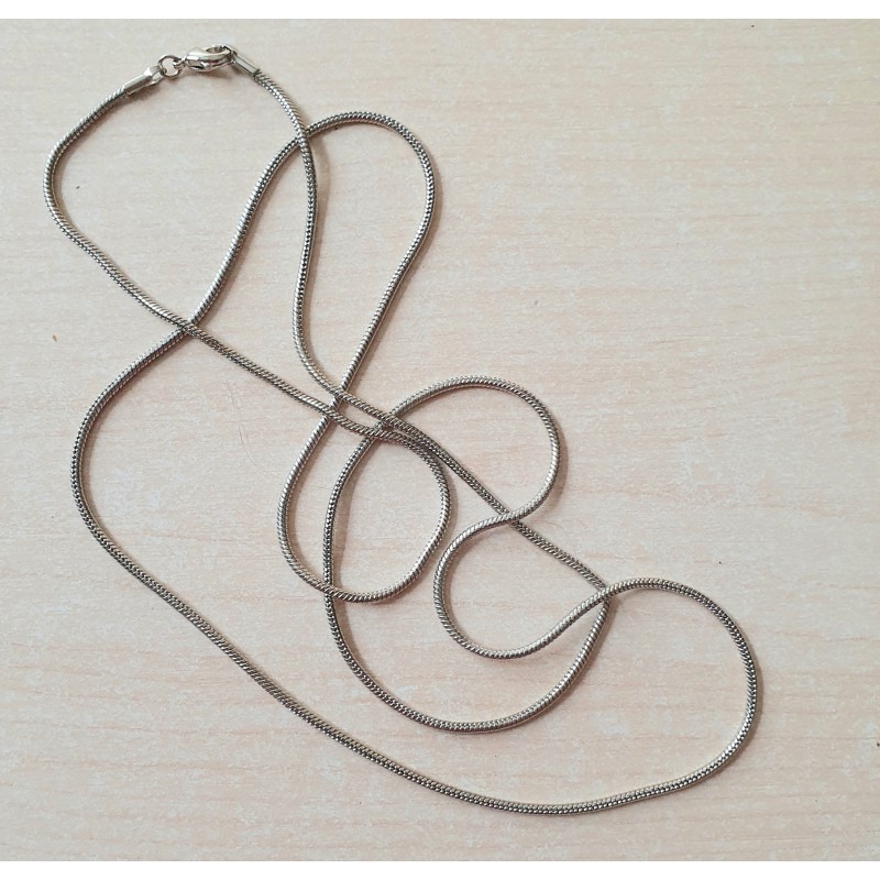 Schlangenkette silberfarbig
