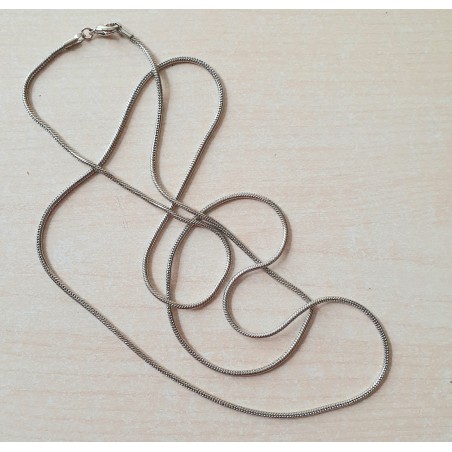 Schlangenkette silberfarbig