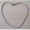Kunst-Wildleder Kette grau