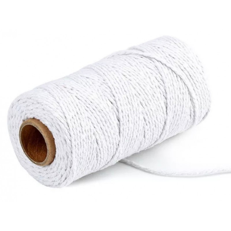 Jute Faden weiss