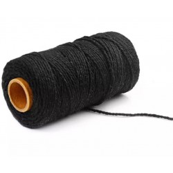 Jute Faden schwarz