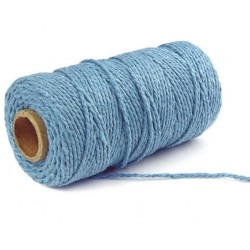 Jute Faden hellblau