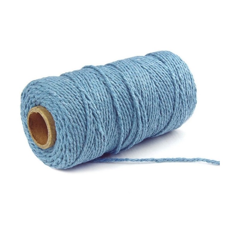 Jute Faden hellblau