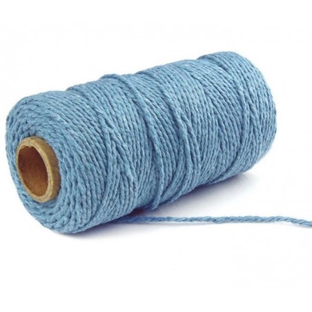 Jute Faden hellblau