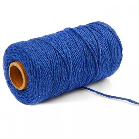 Jute Faden royalblau