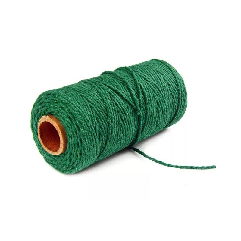 Jute Faden grün
