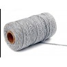 Jute Faden grau
