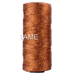 Jute Faden kupfer/glitzer