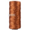 Jute Faden kupfer/glitzer