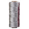 Jute Faden silber/glitzer