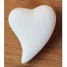 Terracotta Herz weiss