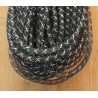 Netzschlauch schwarz/silber